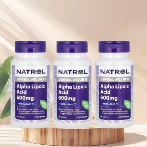 2+1 나트롤 Natrol 알파리포산 ALA 알리포산 alpha 600mg 45정