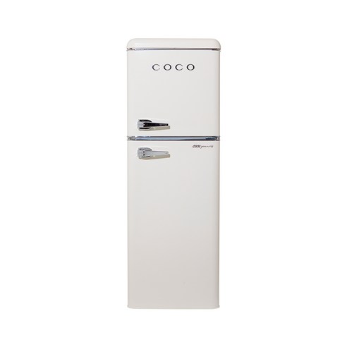 [COCO] 코코일렉 소형 미니 레트로 냉장고 CET13CM 138L, 아이보리