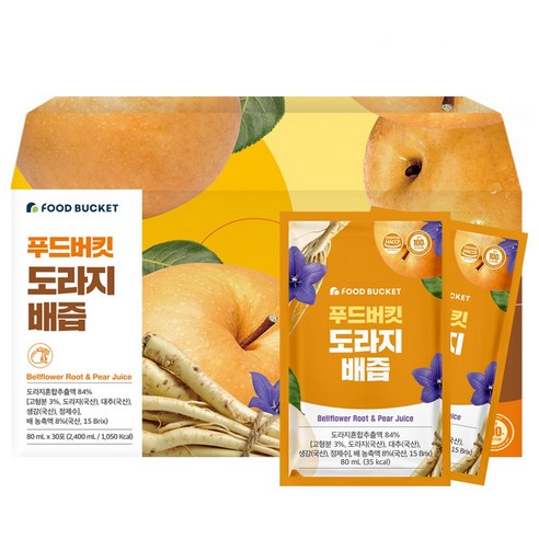 푸드버킷 도라지배즙, 90ml, 60개