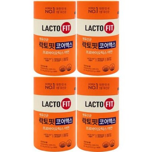종근당건강 락토핏 생유산균 코어 60포 4통, 4개, 2g, 상세페이지 참조, 상세페이지 참조