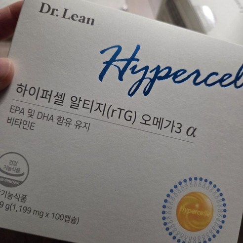 하이퍼셀 알티지(rTG) 오메가3 강력한 DHA EPA 포함 고품질 오메가3분 건강식품, 100정, 2개, 2개, 100정