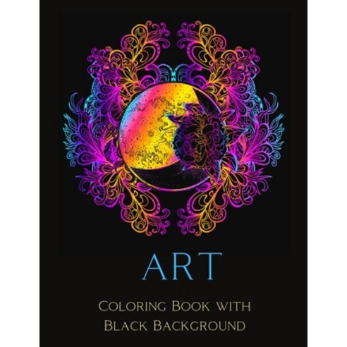 Art Coloring Book with Black Background Paperback, Gorbate Victor, English, 9781716072727