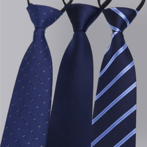 어썸네이처 남자 정장 자동 넥타이 네이비 3종세트 면접 결혼식 상견례