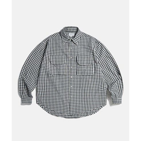 에스피오나지 셔츠 Double Pocket Gingham Shirt Navy