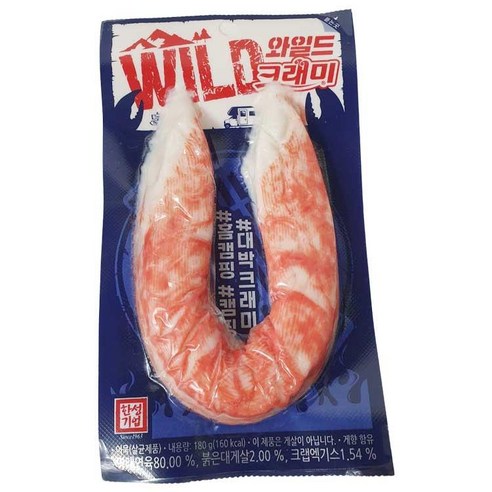 [다만세푸드] 한성 와일드 크래미 180g x 6개/ 맛살 크랩, 1세트