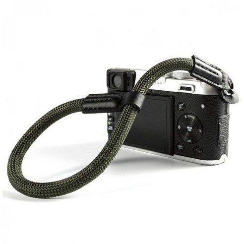 나일론 디지털 카메라 손목 스트랩 그립 파라코드 꼰 팔찌 후지 X-T20 X-T1 X-T2 X-E3 X-T10, {"색상":"검은 녹색"}
