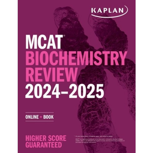 (영문도서) MCAT Biochemistry Review 2024-2025: Online + Book Paperback, Kaplan Publishing, English, 9781506286815