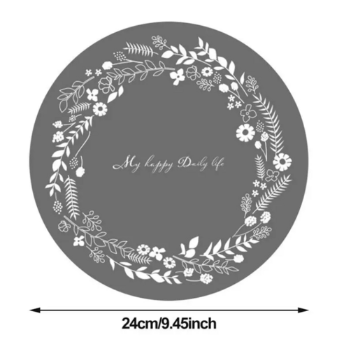소라네 인덕션미끄럼 방지 실리콘 절연 핫 패드 2개, 2) Light Grey 2개+24cm, 1개