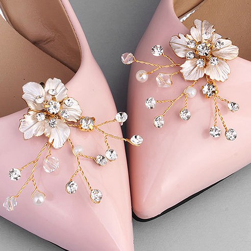 더로만 웨딩슈즈 코사지 A53