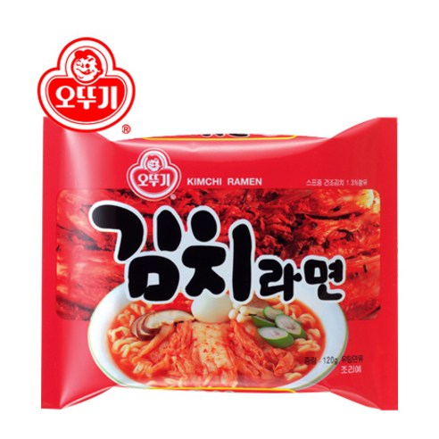 오뚜기 김치라면 120g, 5개