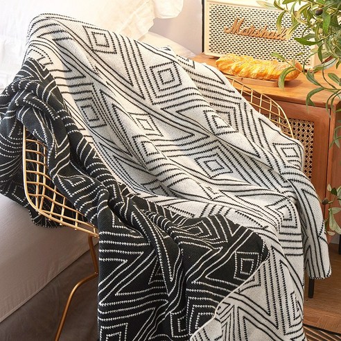 DFMEI 인사이드 그레이 니트 캐주얼 담요 이불여름 얇은 낮잠 담요 1인 커버 담요, 색깔1, 100x150cm