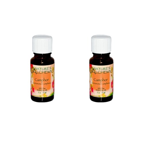 네츄럴스알케미 캠퍼 퓨어 에센셜 오일, 15ml, 2개