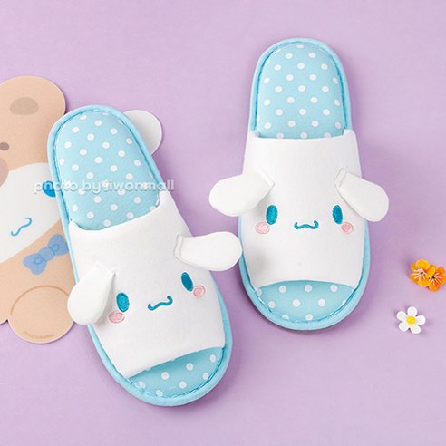산리오 거실화 슬리퍼 층간소음 쿠션감 좋은, 블루