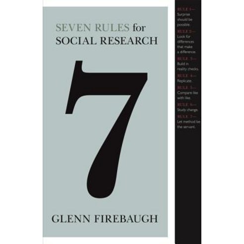 Seven Rules for Social Research Paperback, Princeton University Press