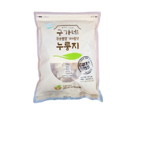 구가네식품 황금햅쌀 가마솥맛 누룽지, 1kg, 1개