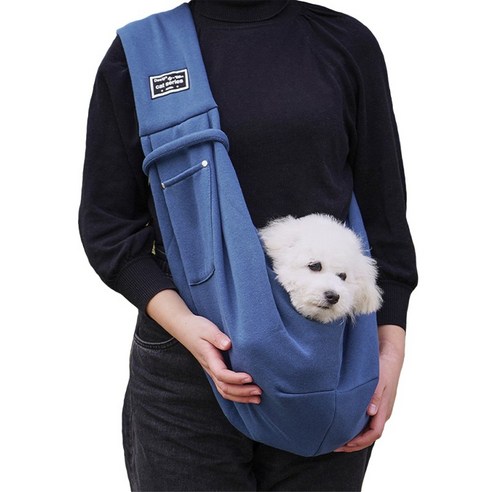 포베코 강아지 고양이 양면 슬링백 이동 가방, 1개