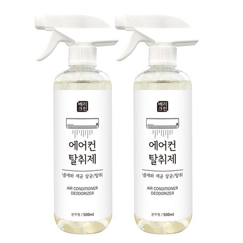 베리크린 에어컨 탈취제, 500ml, 2개