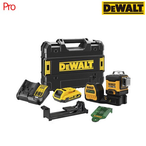 [디월트] DCE089D1G18 / 12V 20V 3D타입 그린레이저레벨 2.0Ah 세트, 1개