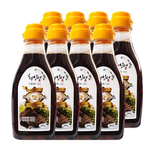 혁이네 맛 소스 280g 8개 삼겹살 갈비 만능간장 양념장, 280g, 8개 - 불고기/갈비양념 | 쿠팡