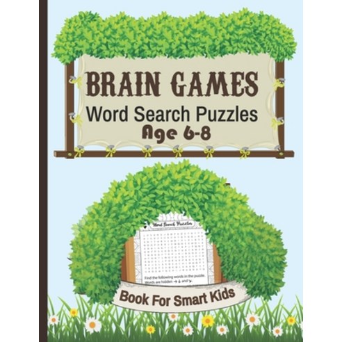 Brain Games Word search Puzzles book for smart kids age 6-8: 101 Fun Word  Searc