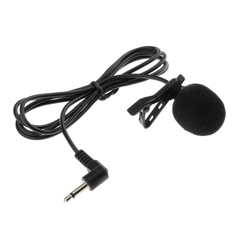 전문 옷깃 마이크 3.5mm 3Pin 4Pin, 검은, 직각 3.5mm, 플라스틱