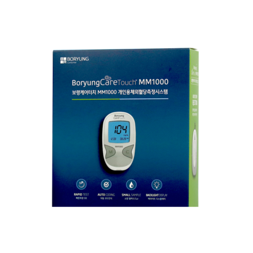 보령케어터치 MM1000/MS-2 개인용체외혈당측정기 검사지 세트, 1개입