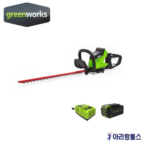그린웍스 G-MAX 40V 전정기 40V 5.0Ah 배터리 1팩 충전기 2206402, 1개