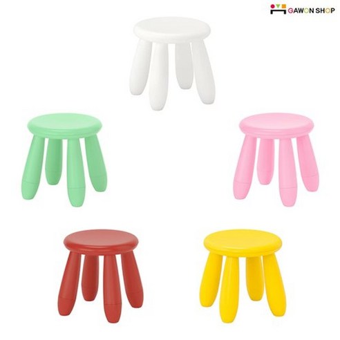 이케아 MAMMUT 맘무트 스툴 어린이 아이들 유아용 의자, white