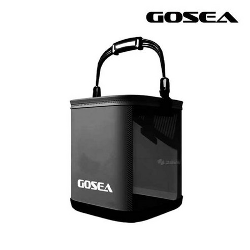 GOSEA 시크 블랙 두레박 GSF-B02 접이식 투명 살림통 24cm, 시크 블랙 두레박 GSF-B02 (24cm)