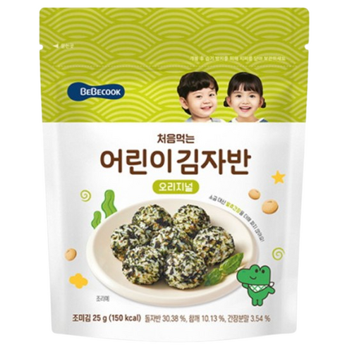 처음 먹는 어린이 김자반, 25g, 3개, 오리지널