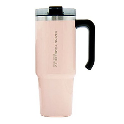 메이슨 머그 텀블러, 핑크, 890ml