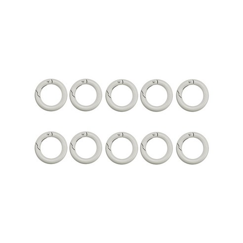컬러오링 외경40mm 내경30mm 고리 오링 오픈형O링, 1세트, 그레이 10개