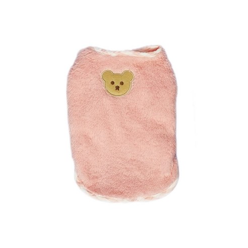 난펫 강아지옷 고양이 플리스 후리스, 곰돌이 핑크