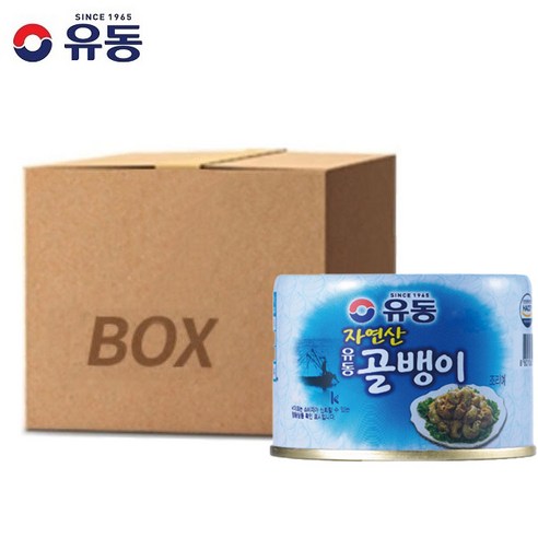 유동 자연산 골뱅이 140g x 1박스, 48개