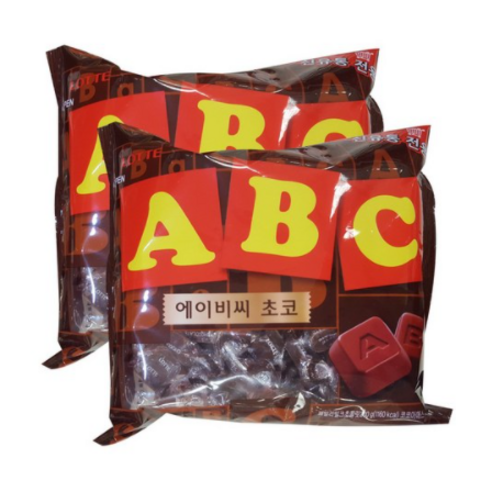 롯데제과 에이비씨 초콜릿, 187g, 8개
