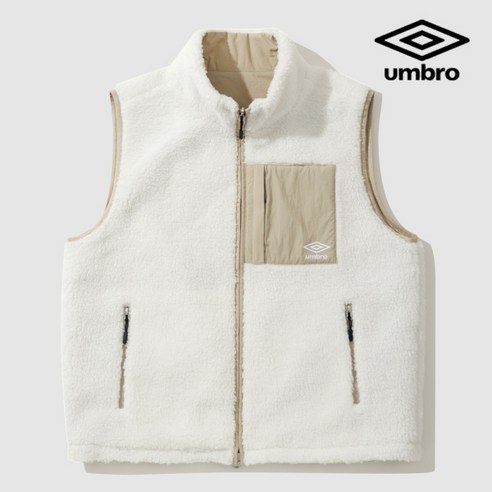 [백화점 출고] 엄브로 패딩 남자 여성 온앤오프 리버서블 플리스 베스트 조끼 후리스 양면 털 점퍼 자켓