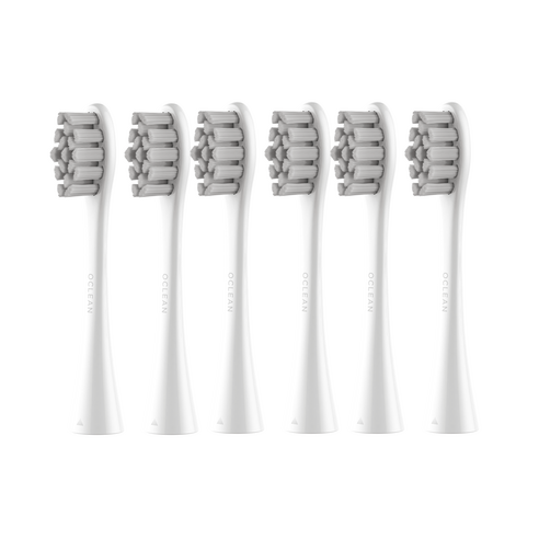 [정식수입 국내AS] 오클린 Oclean 리필 칫솔모 호환모/ 모든 오클린 기계적용(X10/XPRO/Flow등) / 2pcs & 6pcs, 데일리 클린(화이트), 6개