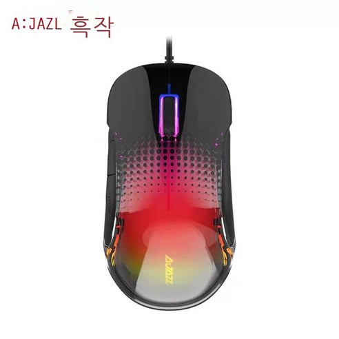 sanding AJ358 고급감 게임 전용 유선 마우스, 핑크색