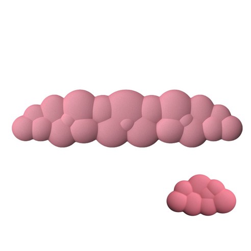 LONGGU 구름 손목 받침대 마우스 키보드 팜레스트 3in1 손목받침대 세트, 5세트, 레드