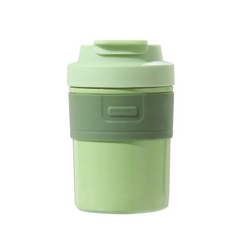 MIRTS 보온병 원터치보온병, 녹색, 400ml