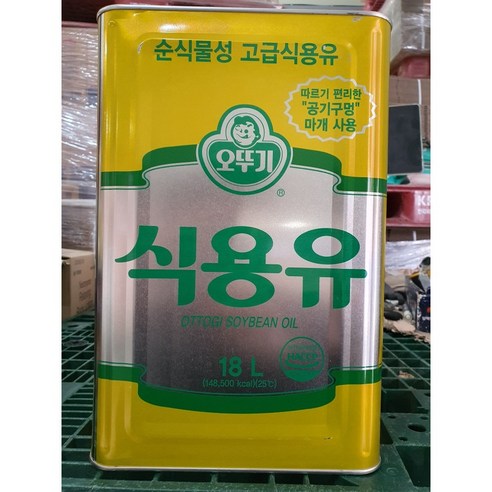 오뚜기 콩식용유 18리터, 1개, 18L