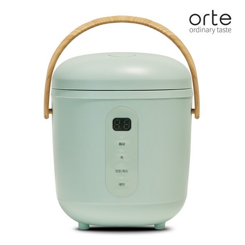 혼족을 위한 완벽한 밥솥, 오르테 미니 밥솥 ORJ-3002BN 민트그린