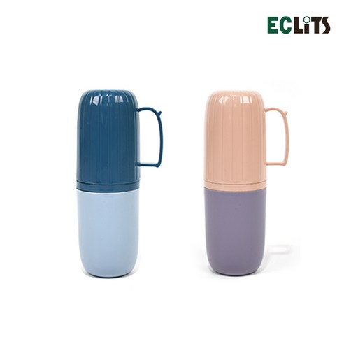 [오케이나우ㅣ인기상품] 1+1 에클리츠 투톤 칫솔통, 칫솔, 치약 세트: 입안 건강을 위한 최상의 선택 [OKNOWㅣ추천상품]