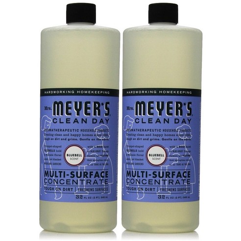 미세스 메이어스 다목적 세정제 946ml(32oz) 2팩 블루벨 클린 데이 리필 Mrs. Meyer's Clean Day Multi-Surface Concentrate Bluebell 32 fl oz, 2개, 946ml