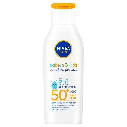 니베아 키즈 센서티브 프로텍트 앤 플레이 선 로션 SPF50+ PA++++, 1개, 200ml