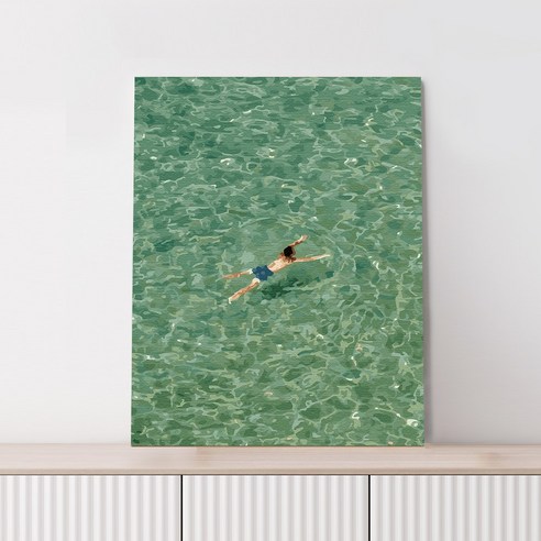 플레이어바웃 DIY 스위밍 명화그리기 유화 그림 40 x 50, 스위밍 (GX46061), 1개