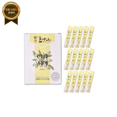 꿀마니 국내산 100% 천연벌꿀스틱 아카시아꿀스틱