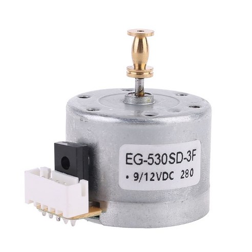 EG530SD-3F DC5-12V 3 속도 33/45/78 RPM 금속 턴테이블 모터 구리 슬리브 모터 턴테이블 레코드 플레이어, EG530SD-3F + D 구리 슬리브