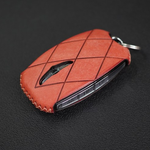 페레노 제네시스 호환 키케이스 스마트 키 가죽케이스 PG04 GV60 GV70 GV80 GV90 G70 G80 G90 쿠페 신형, 푸에블로 핑크