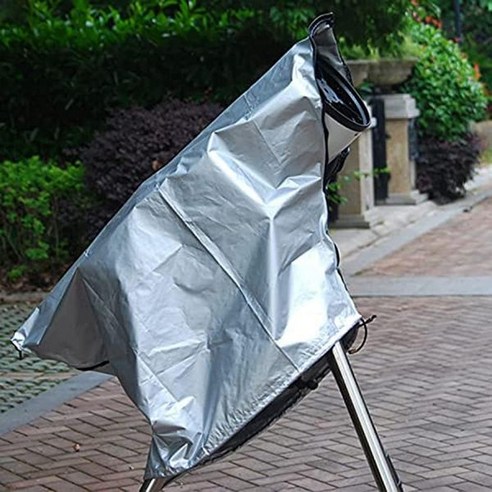 고정 스트랩 포함 보호 망원경 커버 망토 대형 장착 망원경용 실외 먼지 습기 등으로부터 망원경을 보호합니다. Celestron Skywatcher Black 5934, 39*30in_Silver